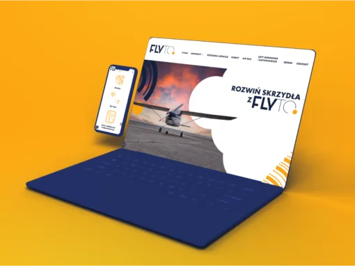 FLYTO – logo, strona www, sklep, identyfikacja